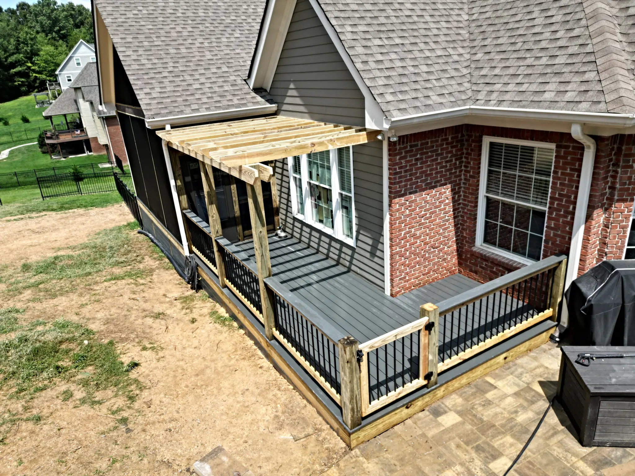 Composite deck built by Arellano Construction